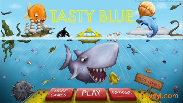 品尝深蓝吃地球解锁鲨鱼版(tasty blue) 游戏截图